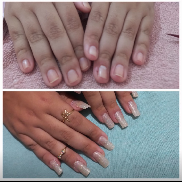 unhas em alongamento gel