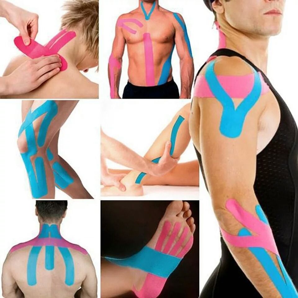 KINESIO TAPE-É indicada para estimulação e inibição muscular, proteção articular, alívio de dor, correção postural, diminuição de edema, melhora, restauração ou redução de amplitude de movimento e melhora da propriocepção e equilíbrio.