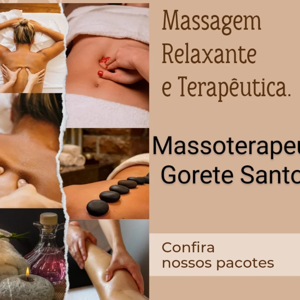 Massagem terapeutica com relaxante.