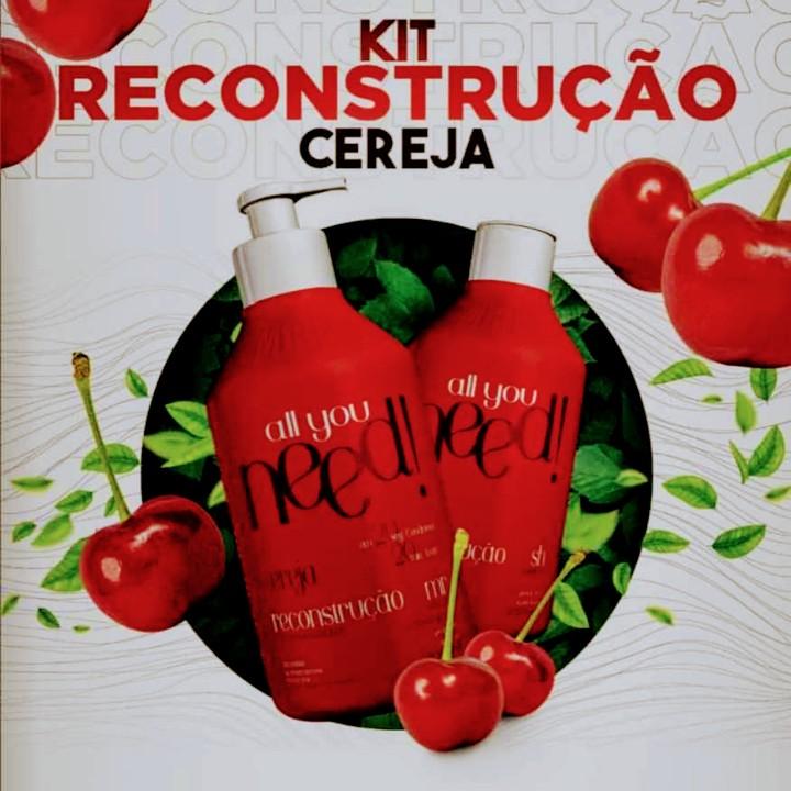 kit Reconstrução capilar (Shampoo + Máscara )