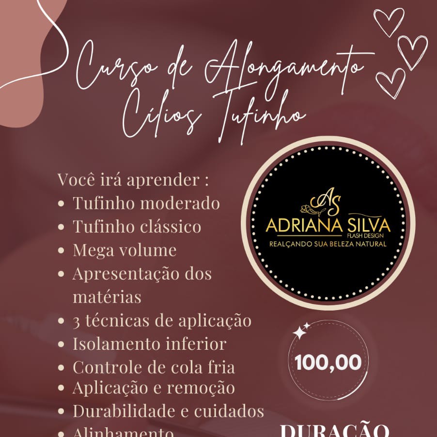 curso de alongamento de cílios tufinho