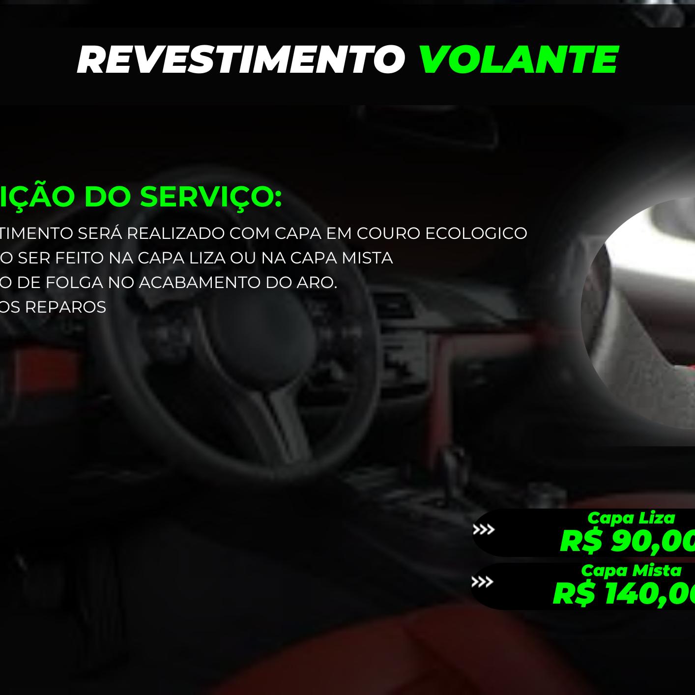 REVESTIMENTO DE VOLANTE CAPA LISA