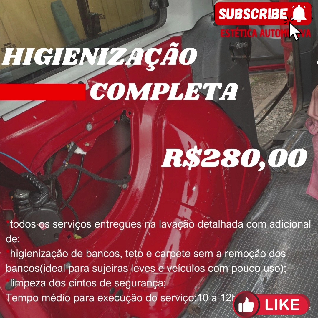 LAVAGEM COMPLETA DE CARRO