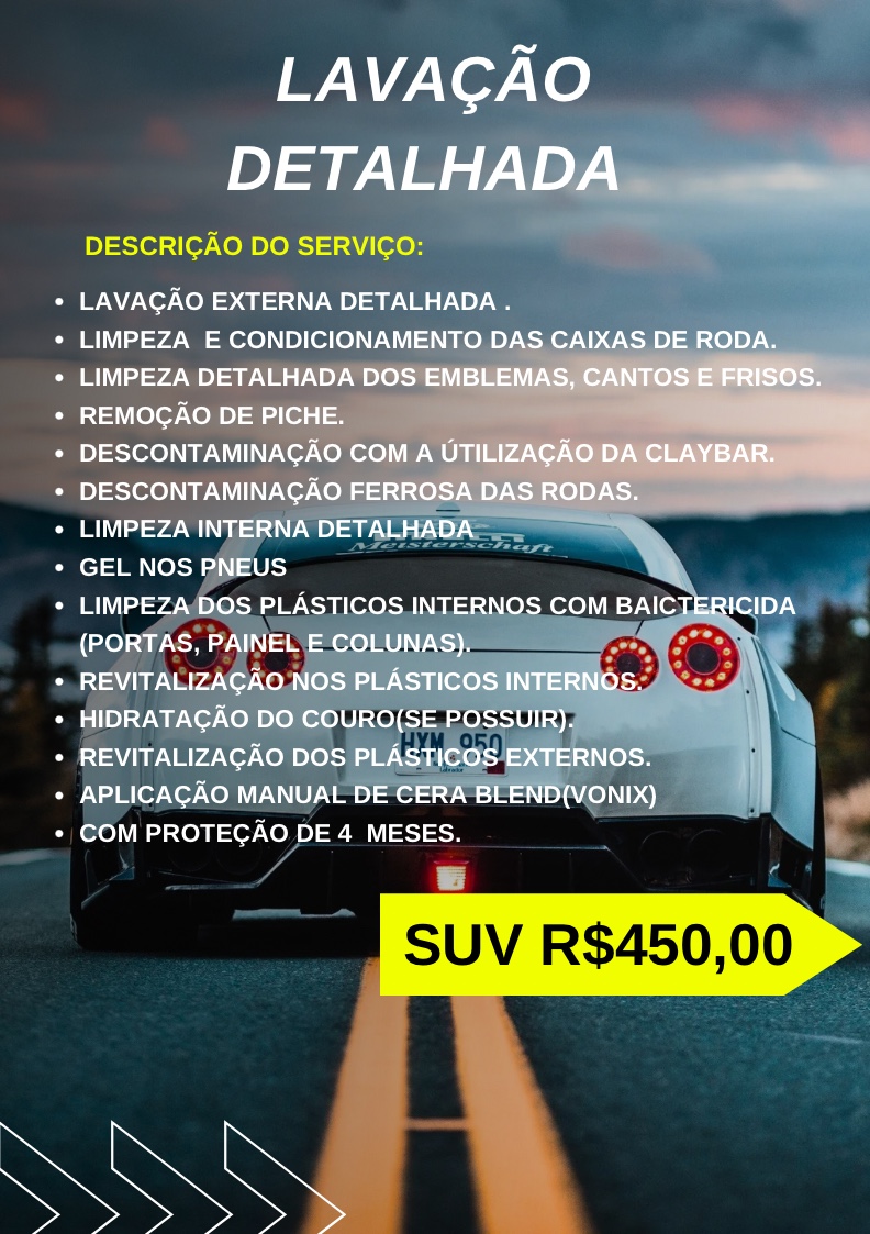 Lavação detalhada - SUV