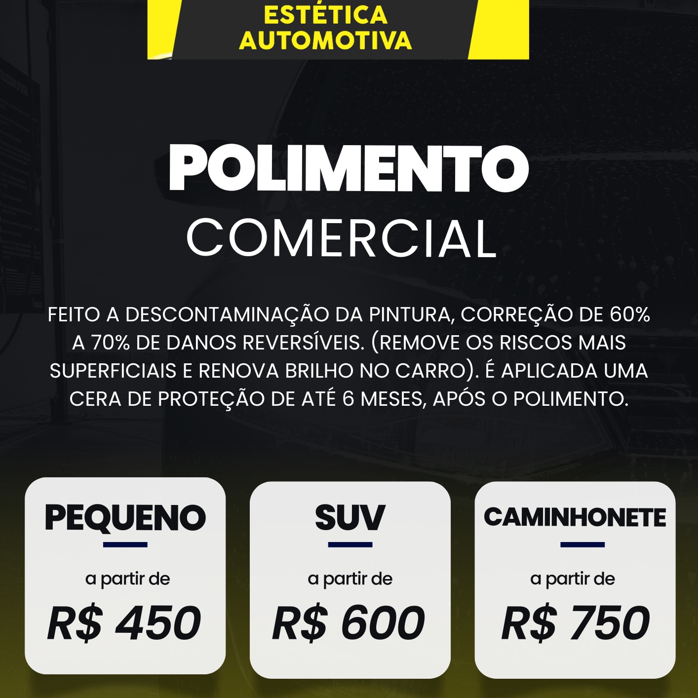 polimento comercial