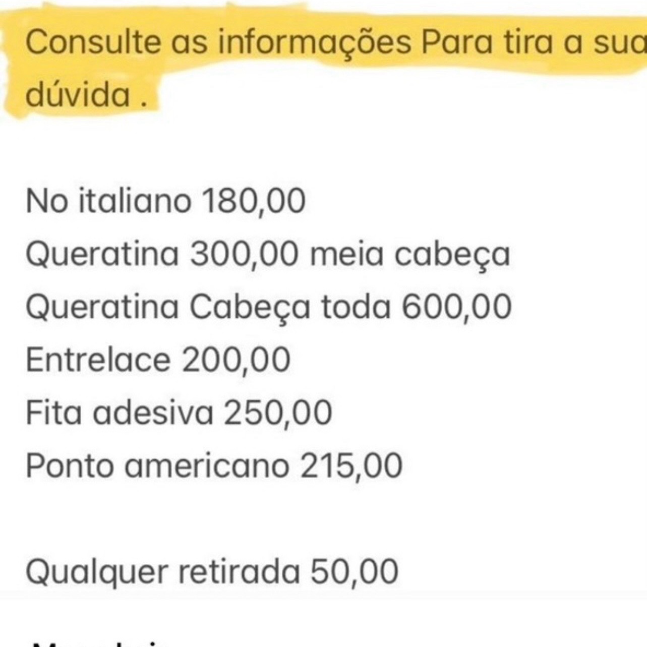 mega hair são técnicas vareadas e mudança em valores