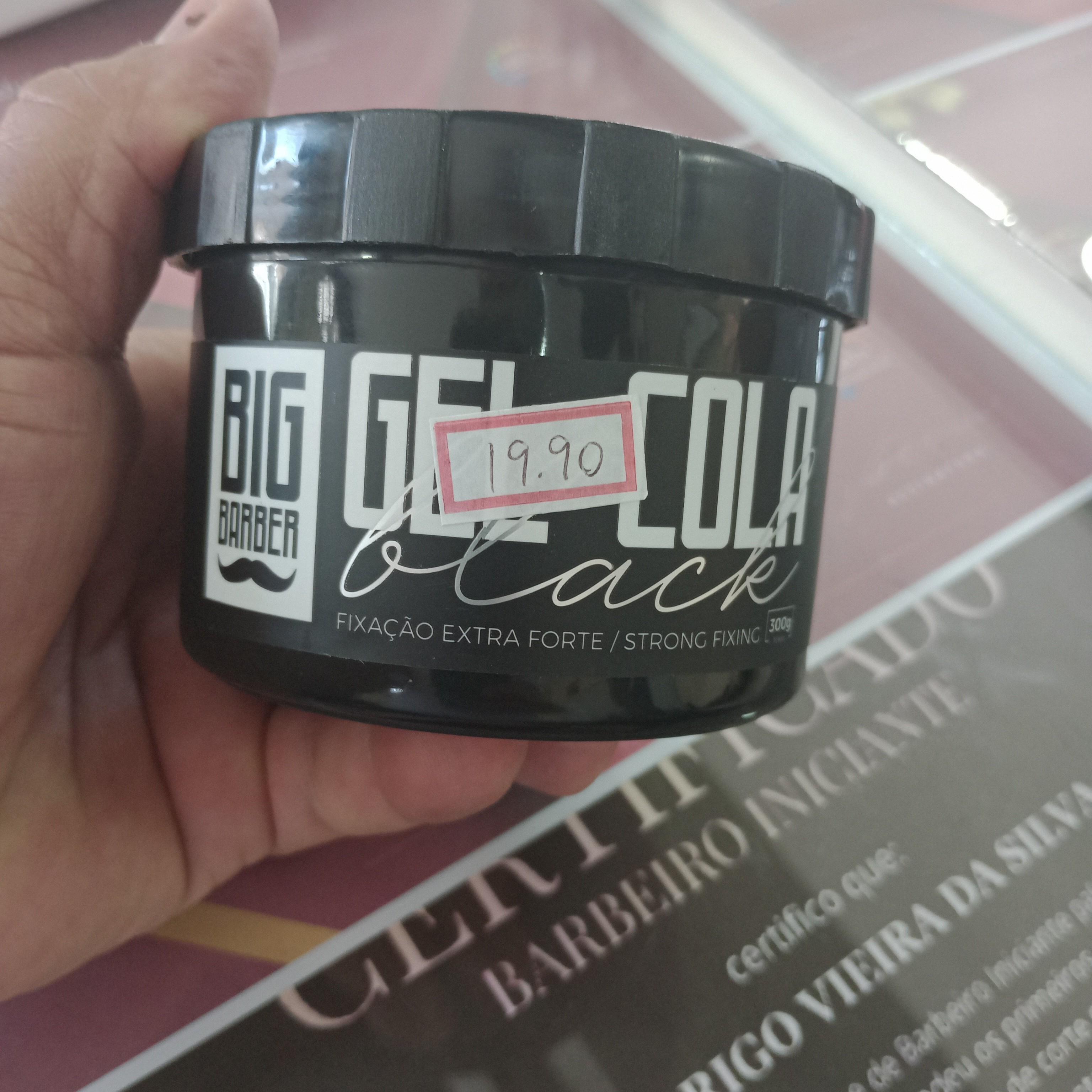 gel cola (cabelo preto)