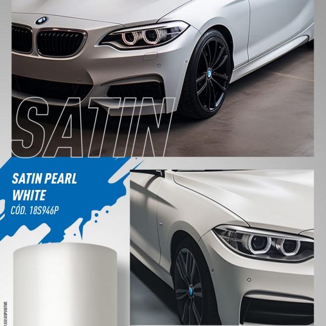 Satin pearl white - Alltak - 1,38 metro linear