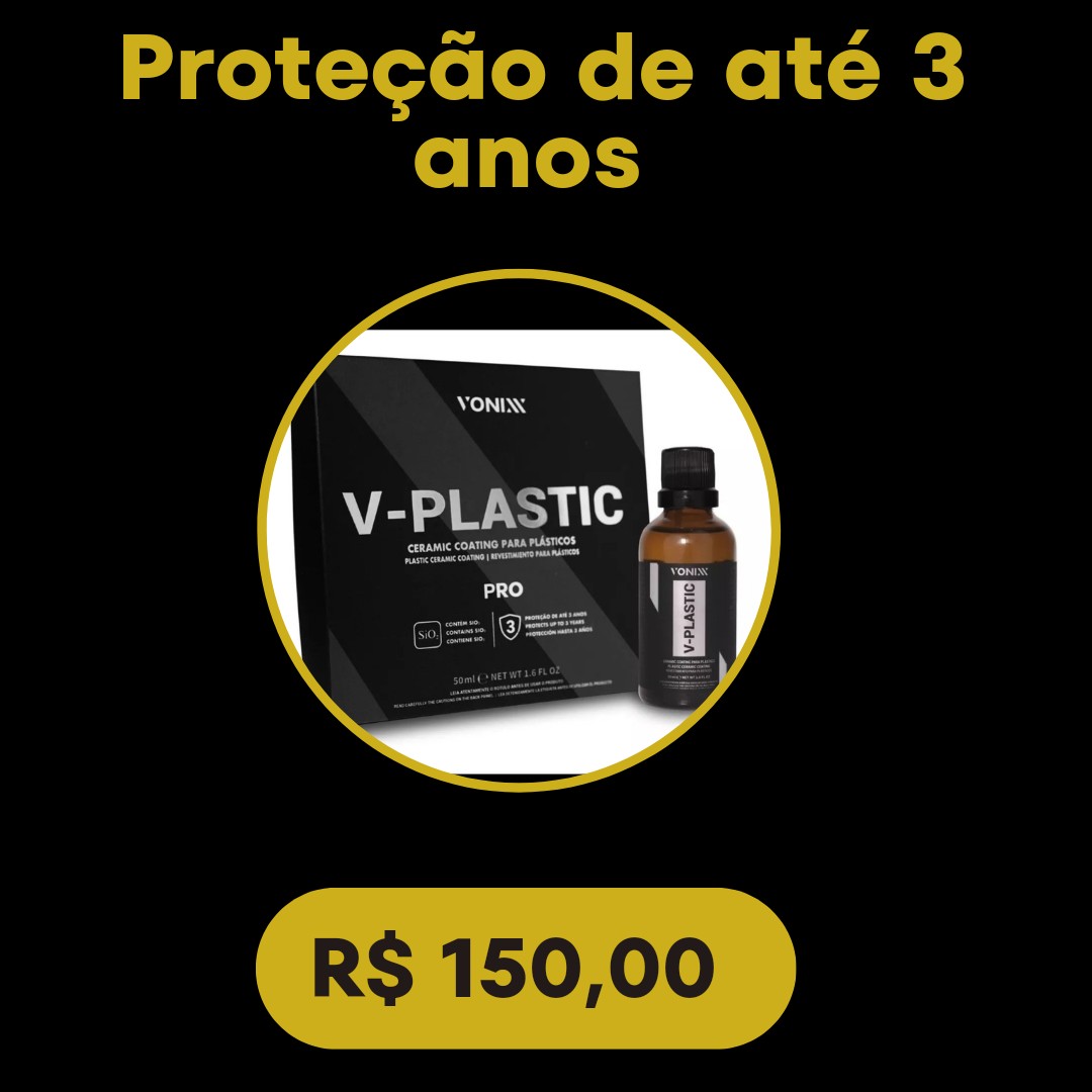 limpeza e vitrificação de plástico