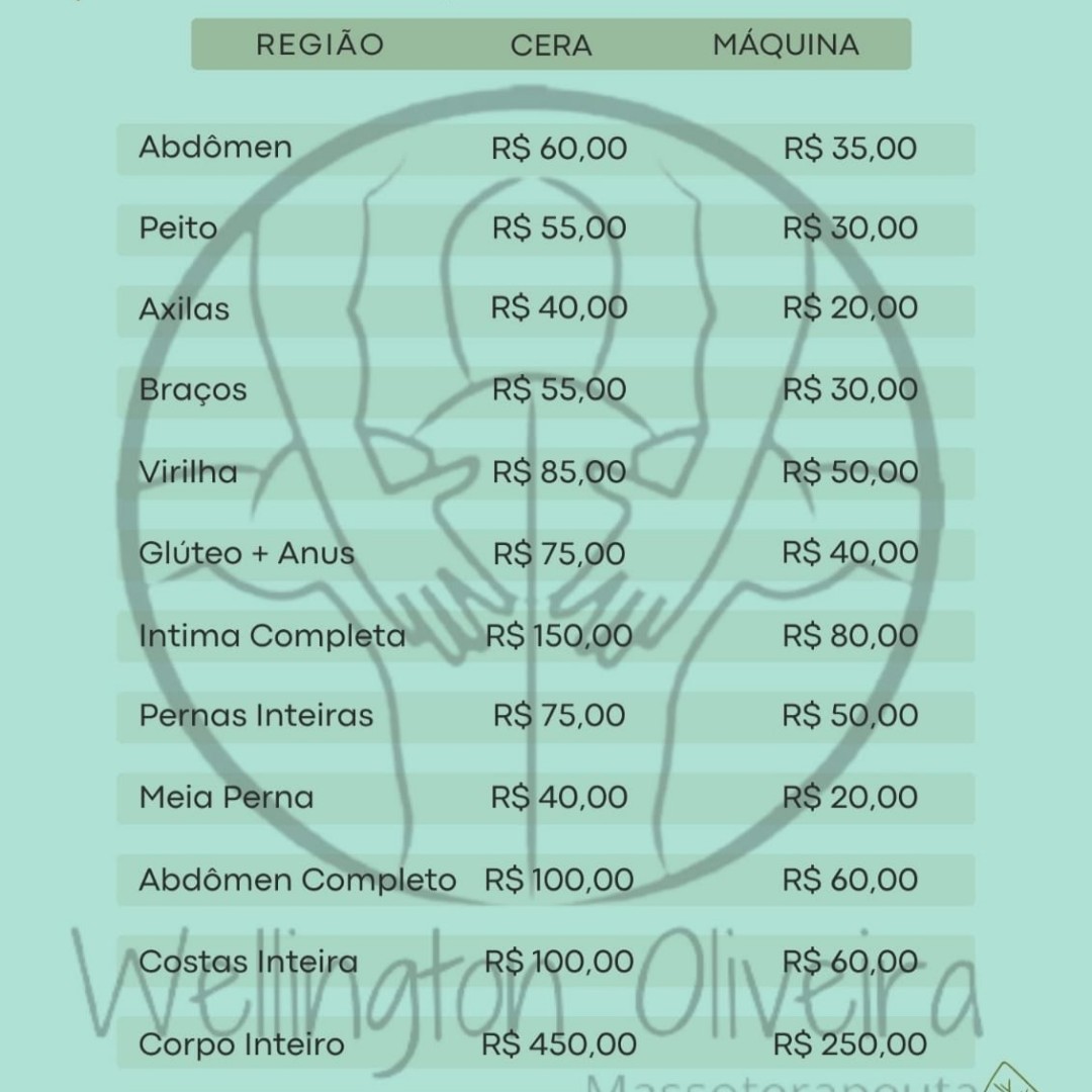 Depilação a Máquina (consultar valores)