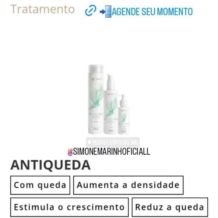 1. ANTI QUEDA Anethum. previne e reduz a queda e estimula o crescimento do fio.  + resultado com nanotecnologia ou Escova e prancha ou CORTE de: 79,90 em 3x ou 50,00 cada. dinheiro|pix