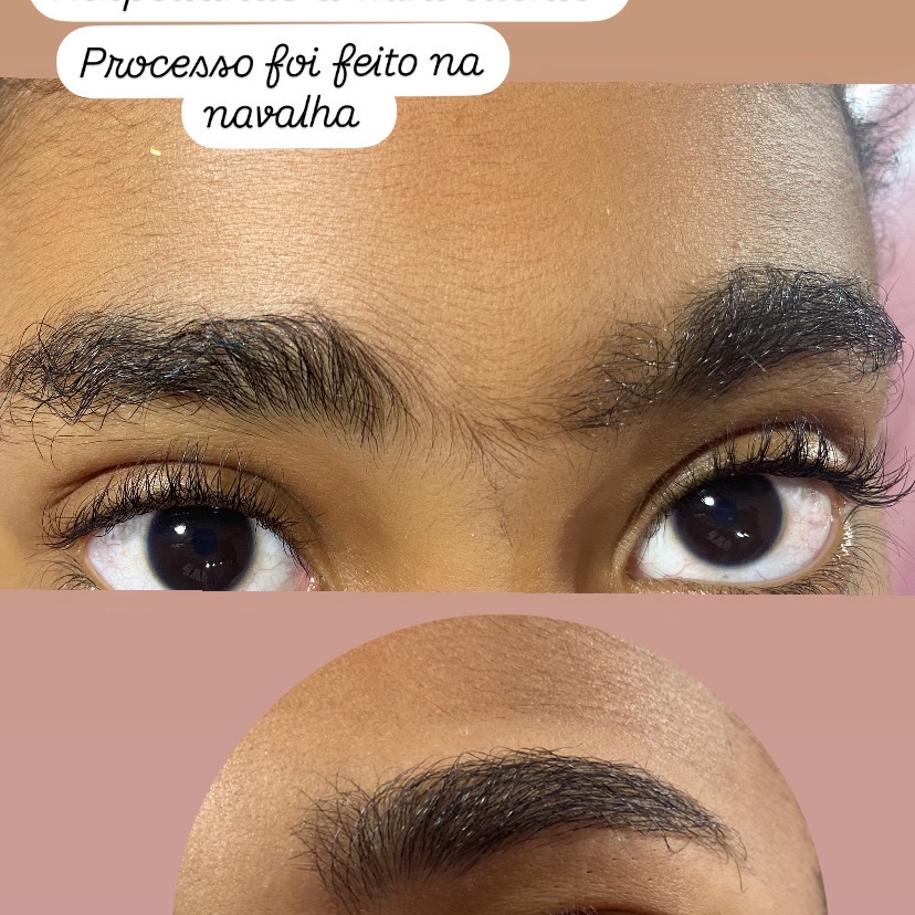 sobrancelha com Henna