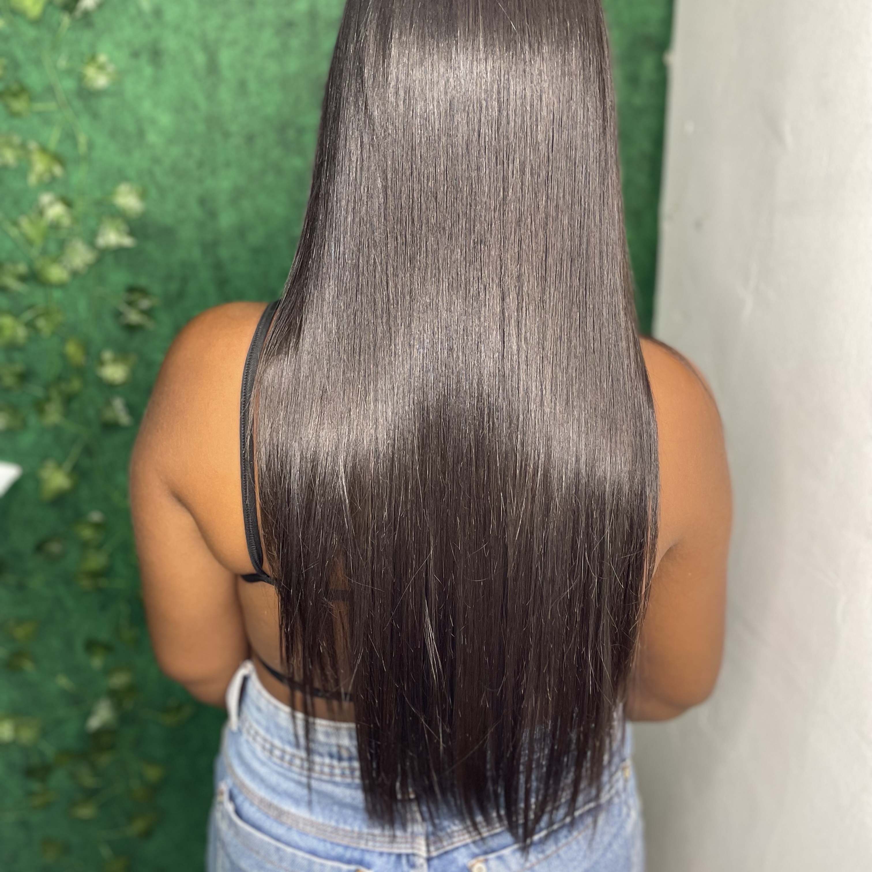 Retoque de raiz cabelo longo