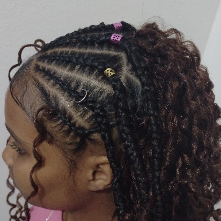 Fulani braids com nina softex