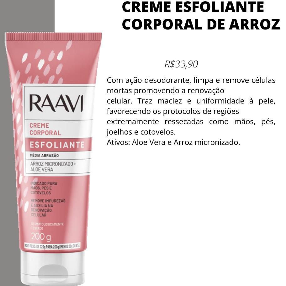 Creme esfoliante Raavi