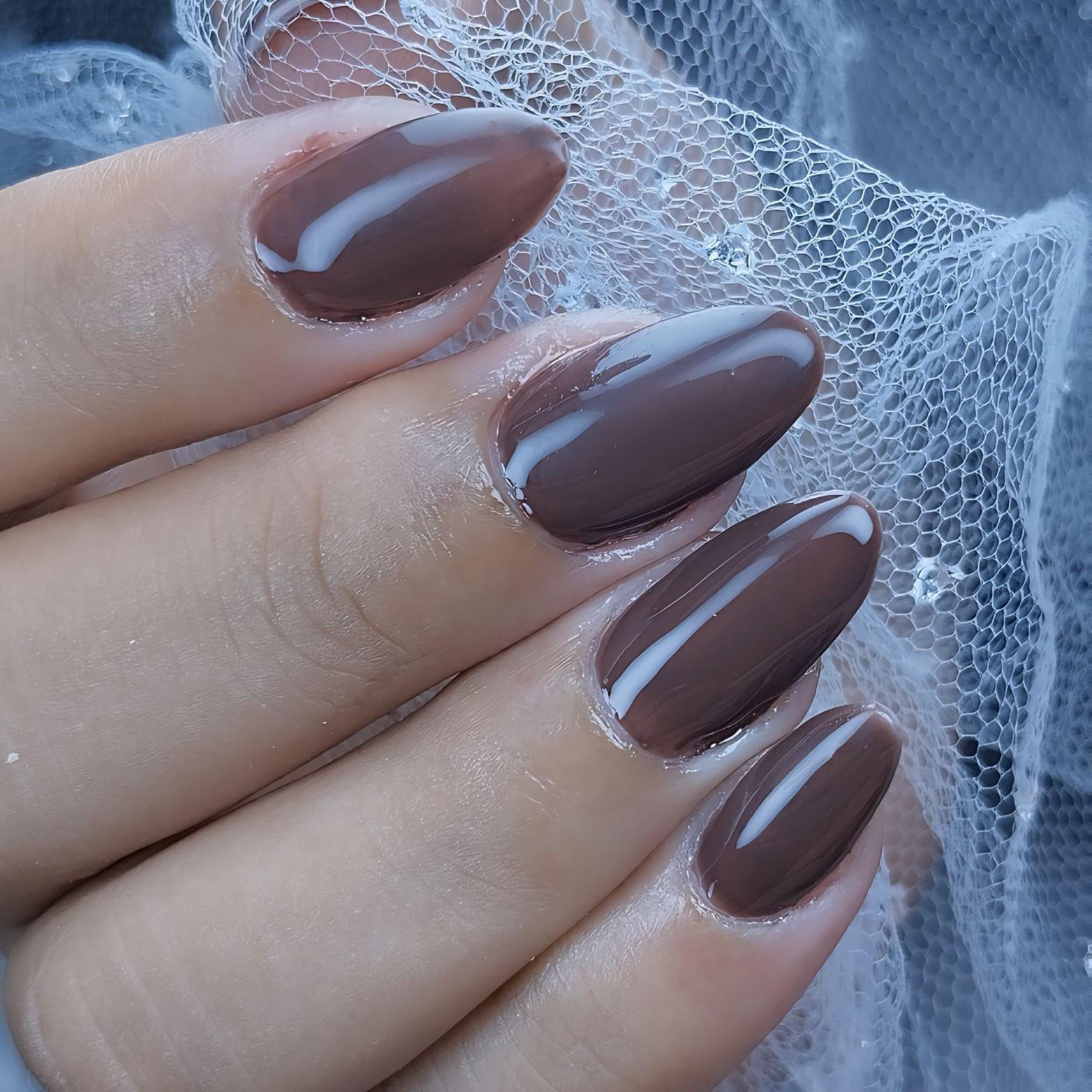 alongamento em gel cor única