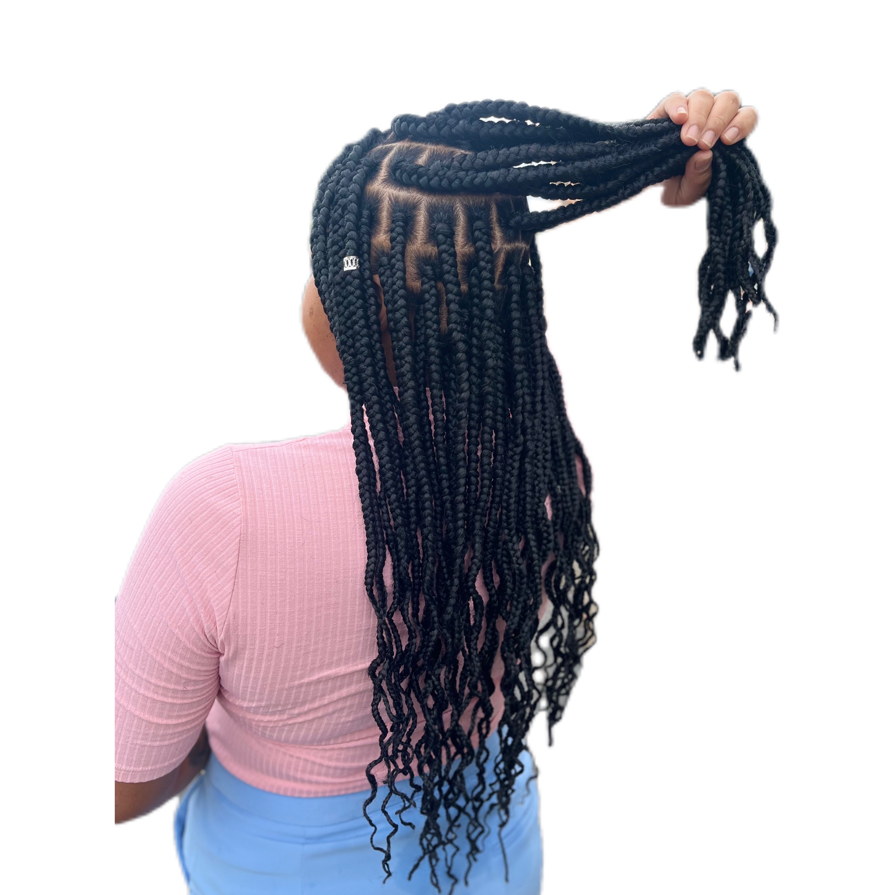 Box braids sem material incluso