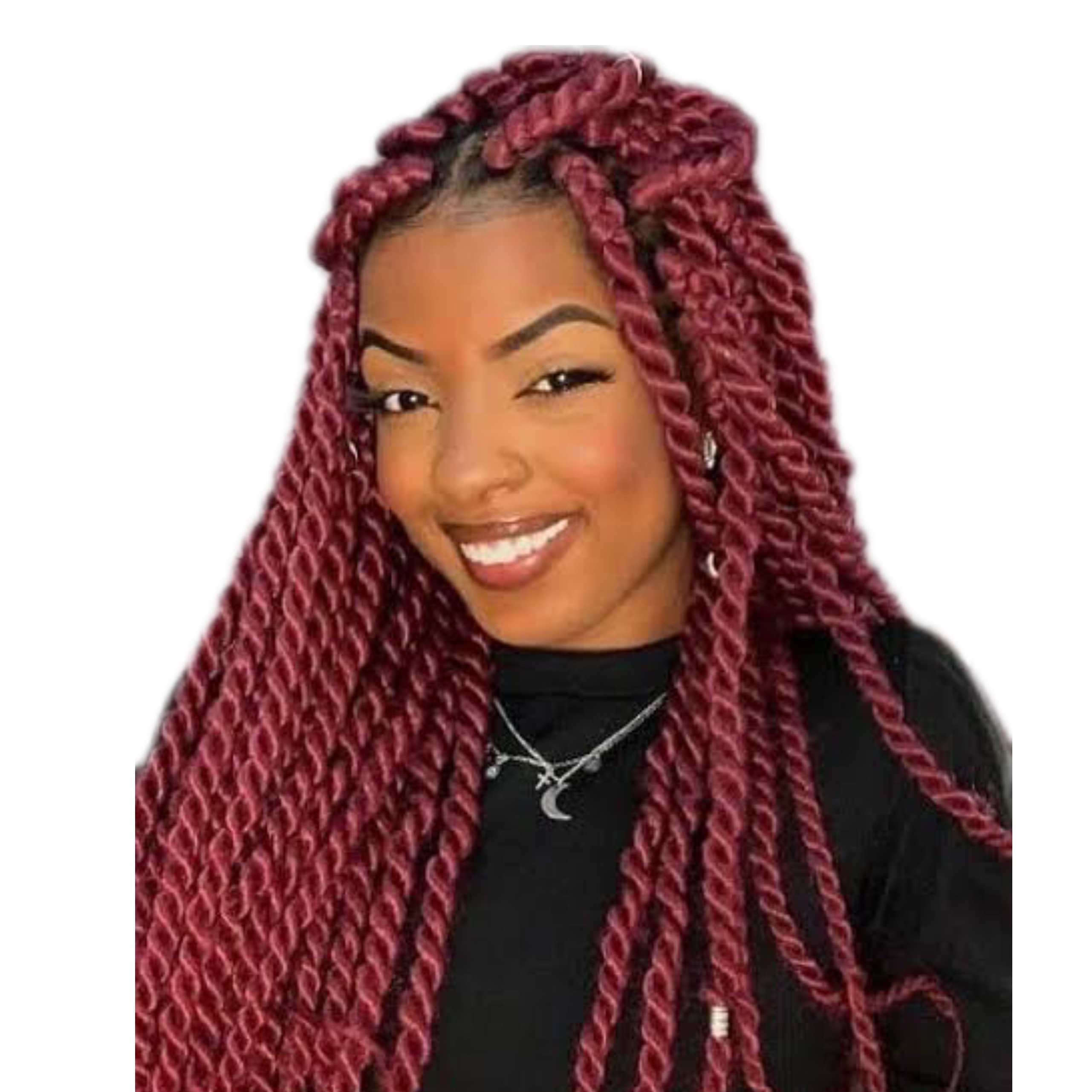 twist braids com material