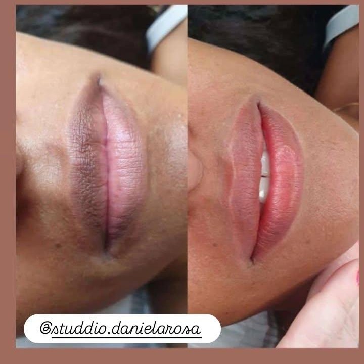 Neutralização de lábios e sobrancelhas/ sessão