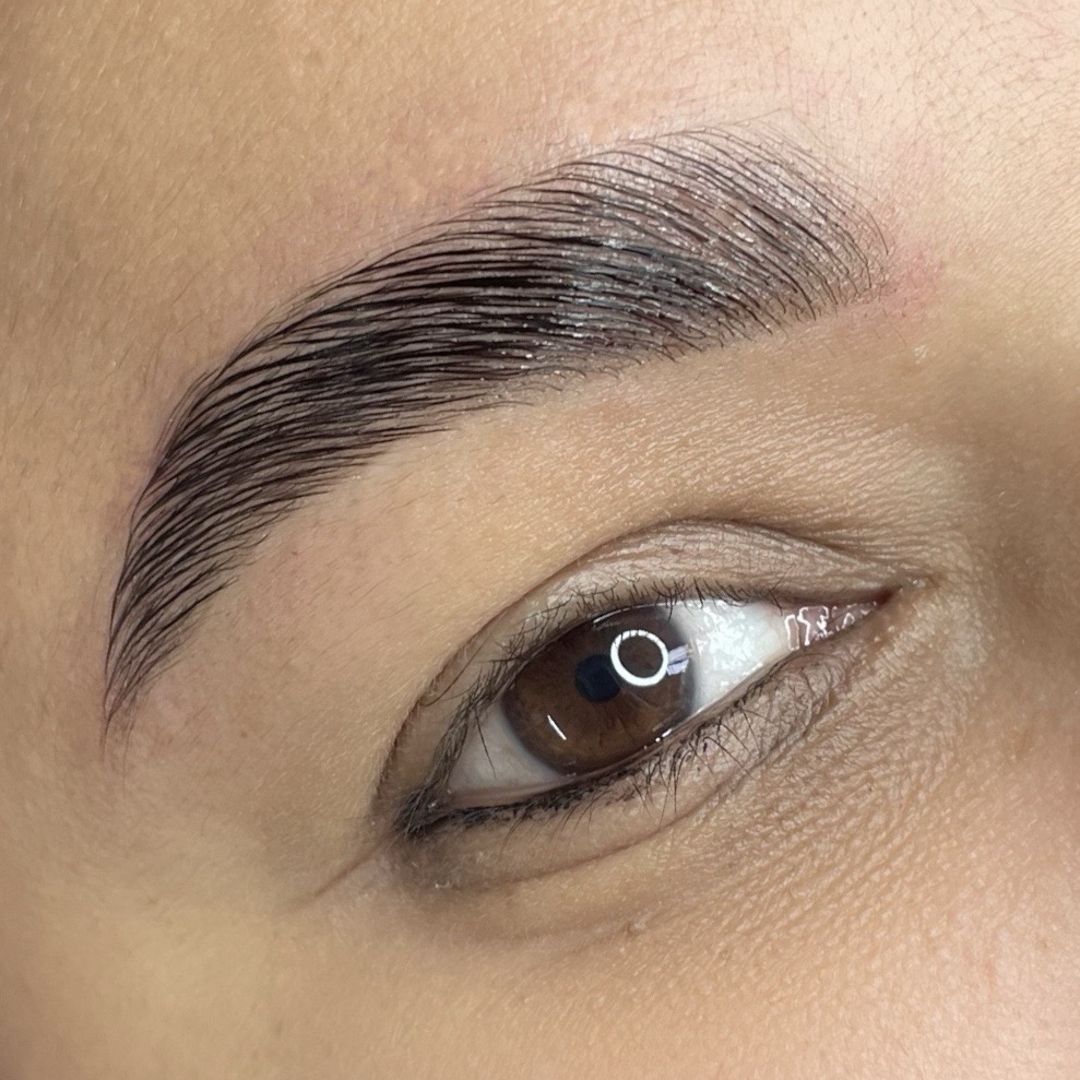 Brow Lamination com coloração