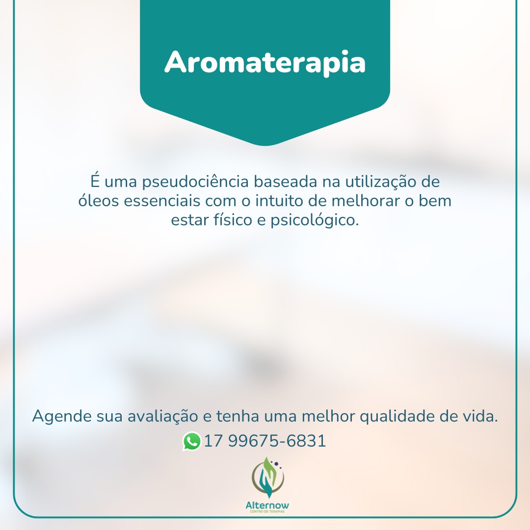 Aromaterapia (atendimento presencial e on-line)