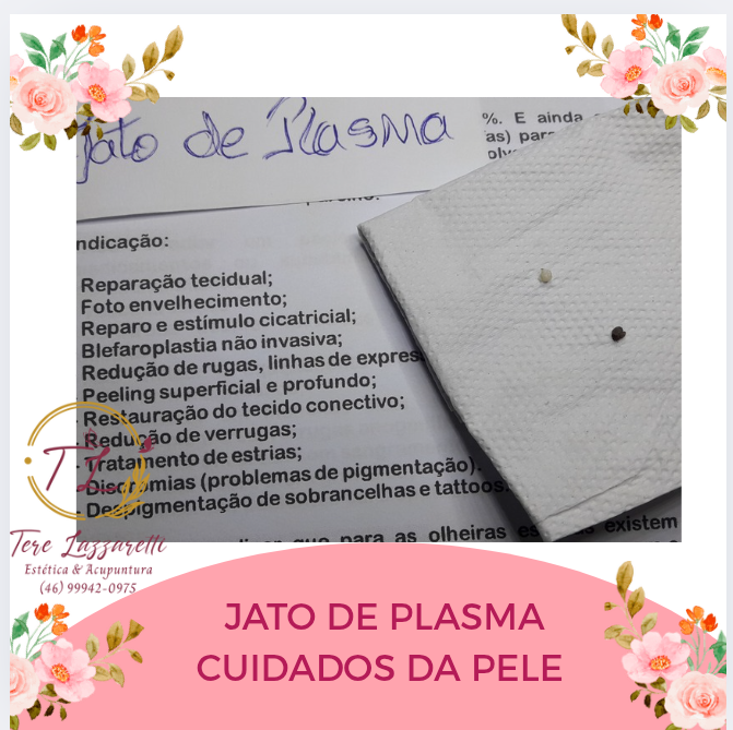 JATO DE PLASMA CUIDADOS DA PELE