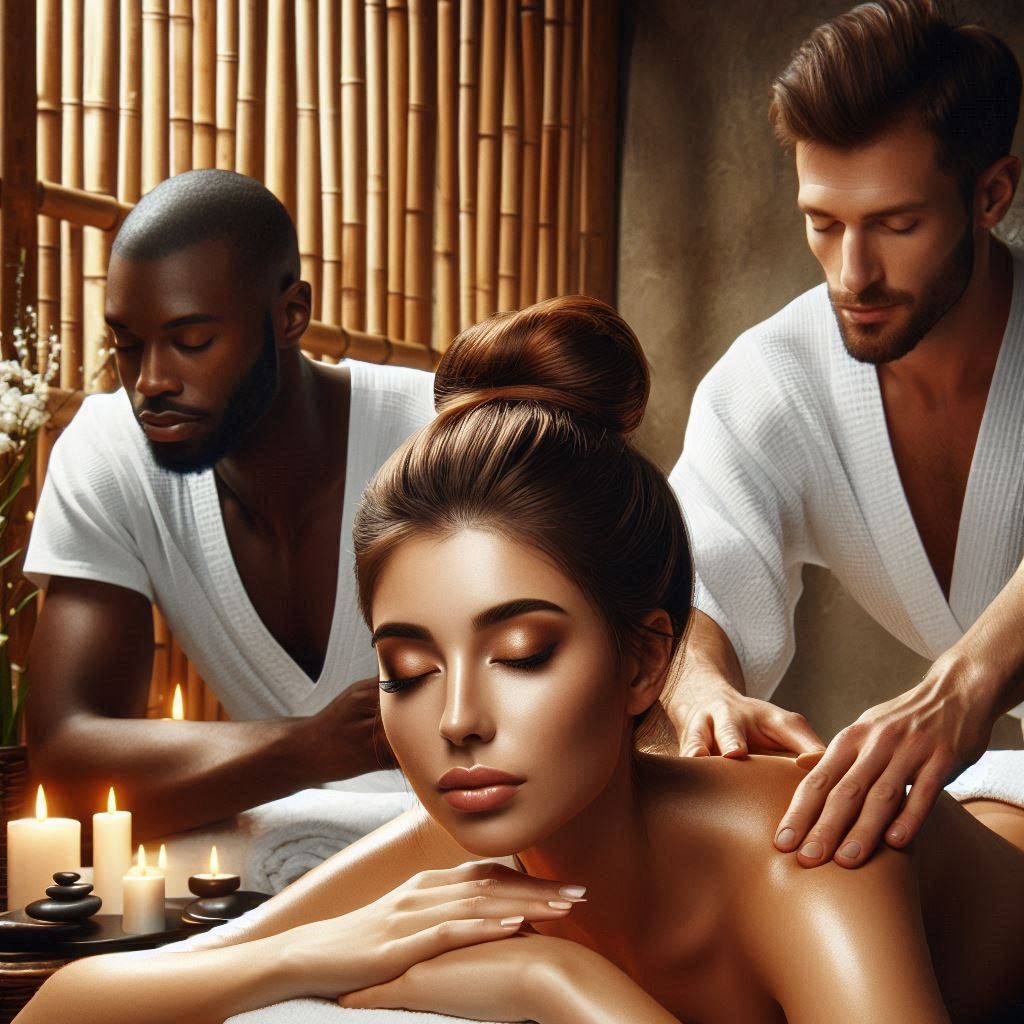 Massagem a 4 Mãos para Casal