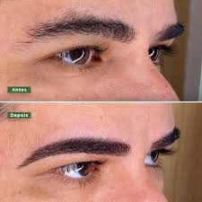 sombrancelha, apenas limpeza, mas até num serviço simples e possível revelar a verdadeira pessoa que as vezes estar esquecida,  o empresário, pai de família.... e simples mas te nisso e possível dar um resultado enorme..
