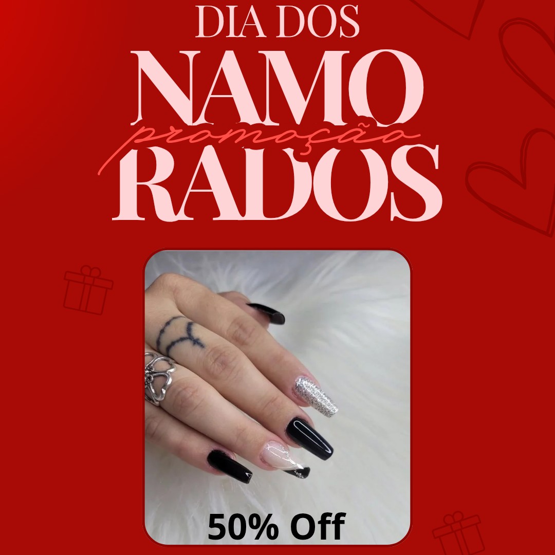 PROMOÇÃO MÊS DOS NAMORADOS ALONGAMENTO MOLDE F1