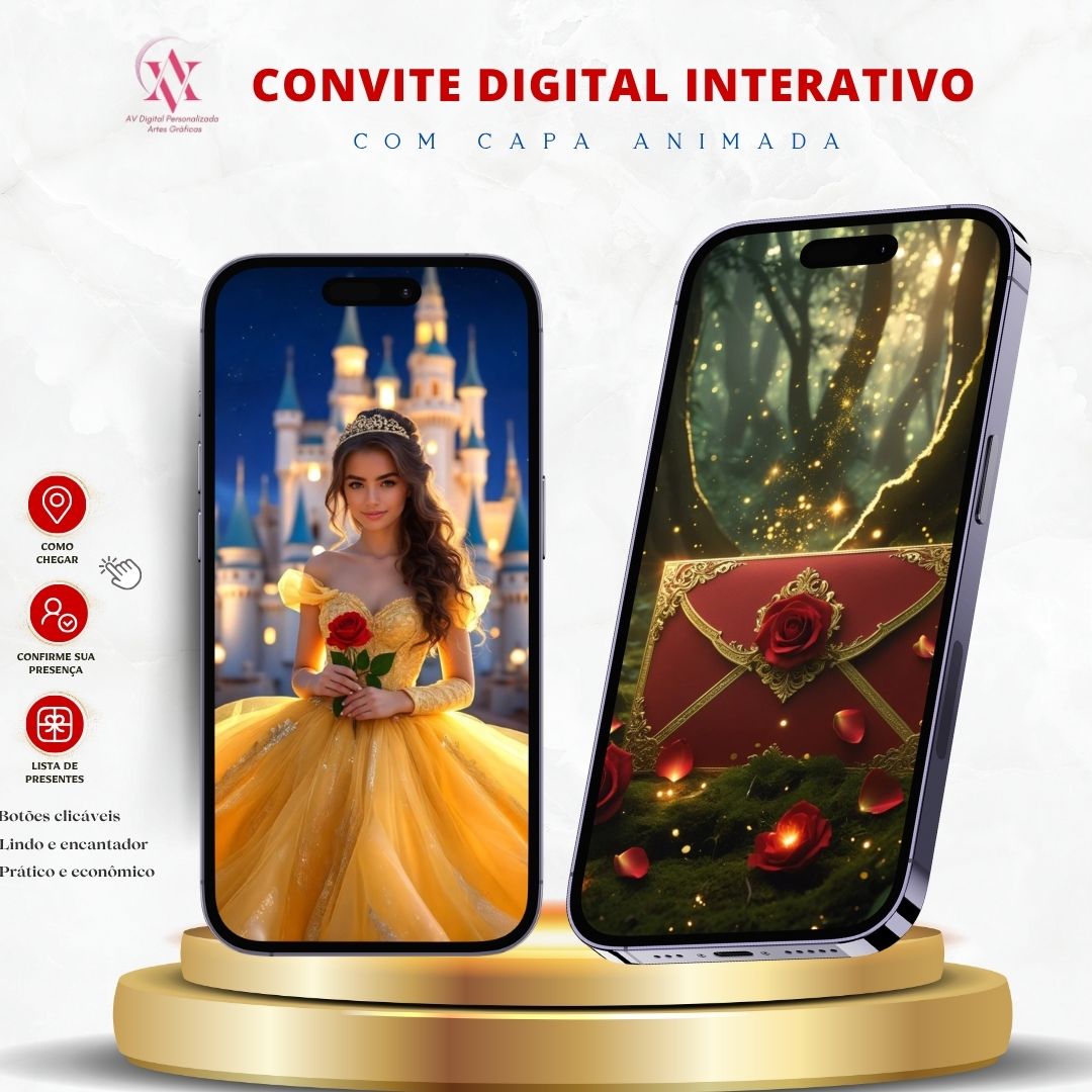 Convite Interativo Cinemágico