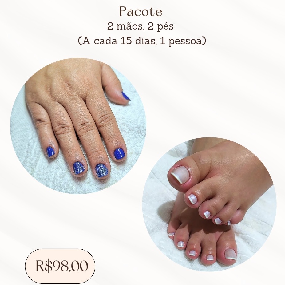11.UNHA - Pacote (2 mãos e 2 pés)