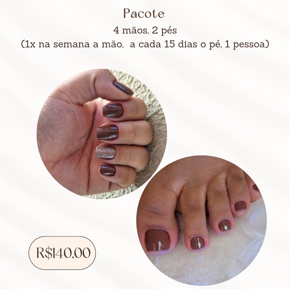 13.UNHA - Pacote (4 mãos e 2 pés)