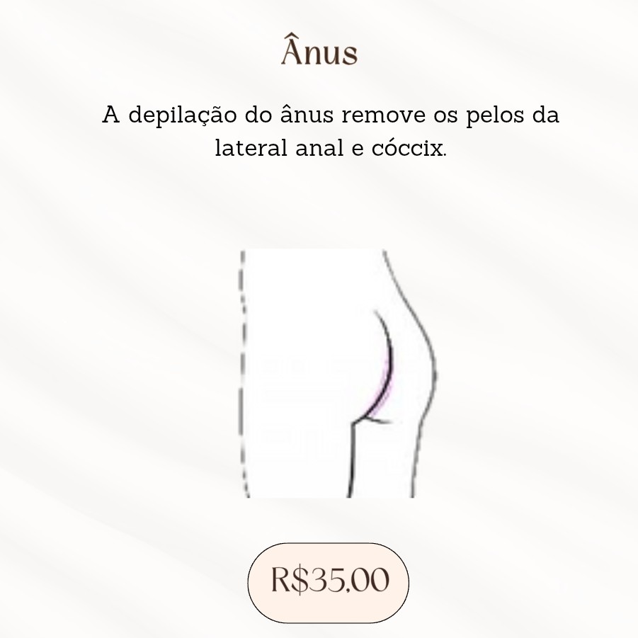 Epilação FEM. Íntima ânus