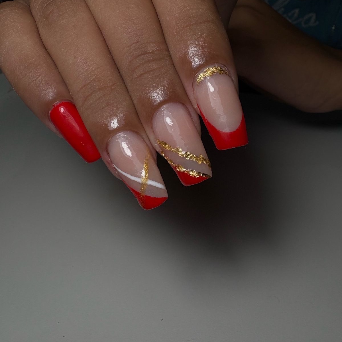 alongamento gel na tips