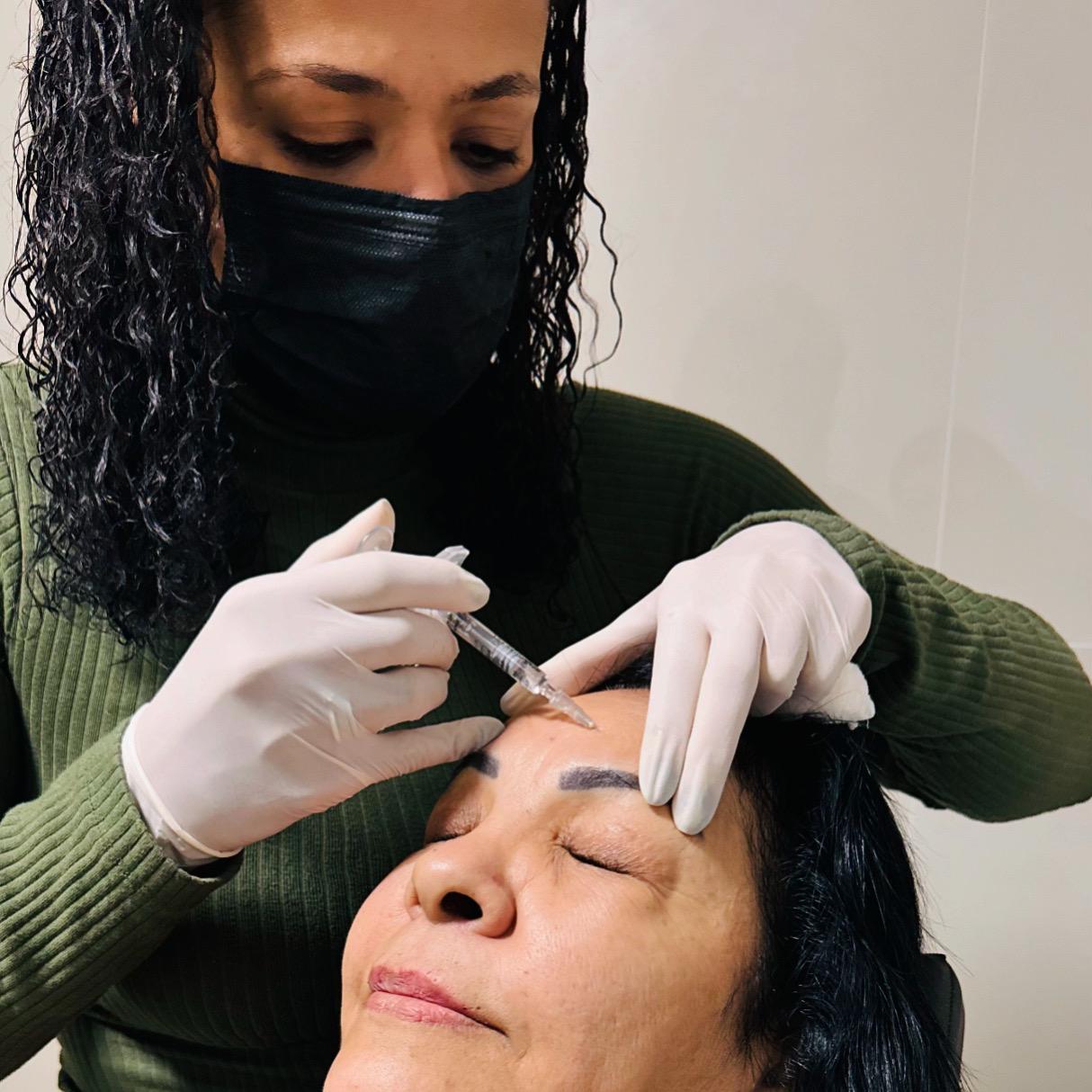 Aplicação de botox