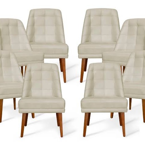 conj 8 cadeiras acento+ encosto