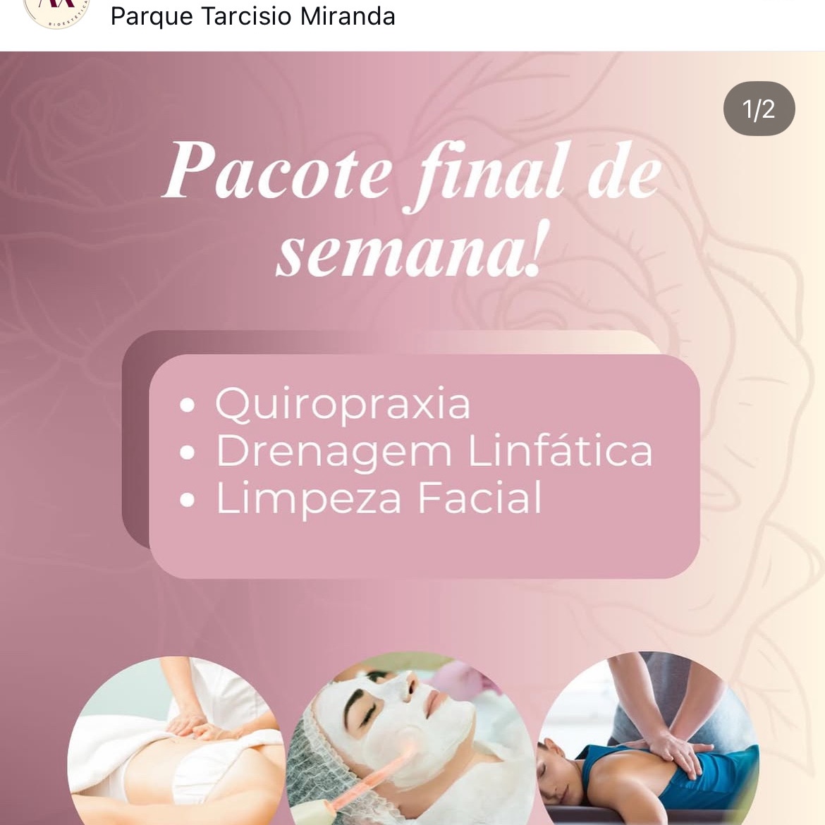 COMBO FINAL DE SEMANA QUIRODRENO E LIMPEZA FACIAL