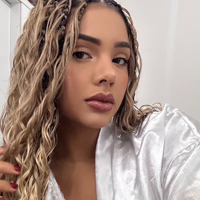 Boho braids com material