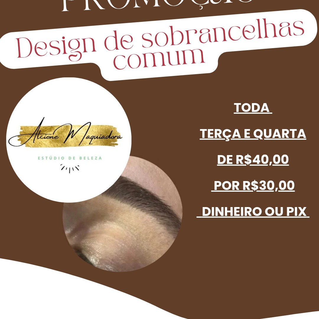 promoção ter/qua sobrancelhas COMUM