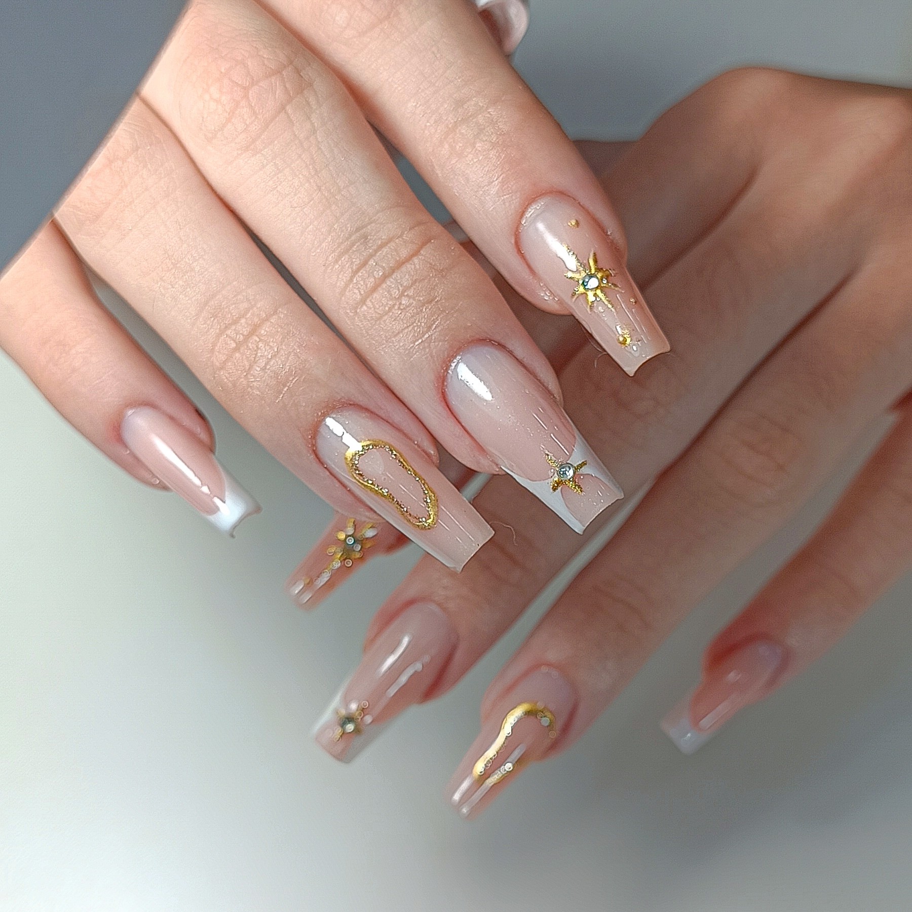 Aplicação de alongamento superdecorado