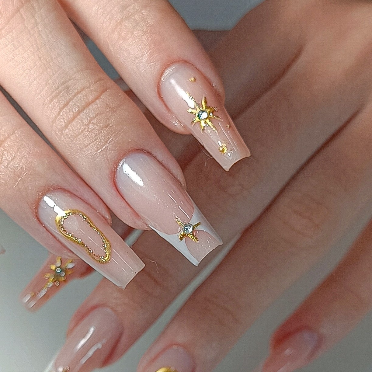 Manutenção de alongamento super decorado