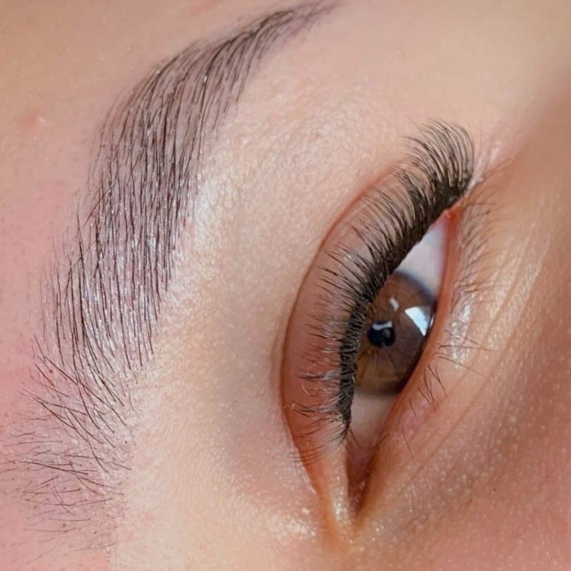 Cílios tufos de seda