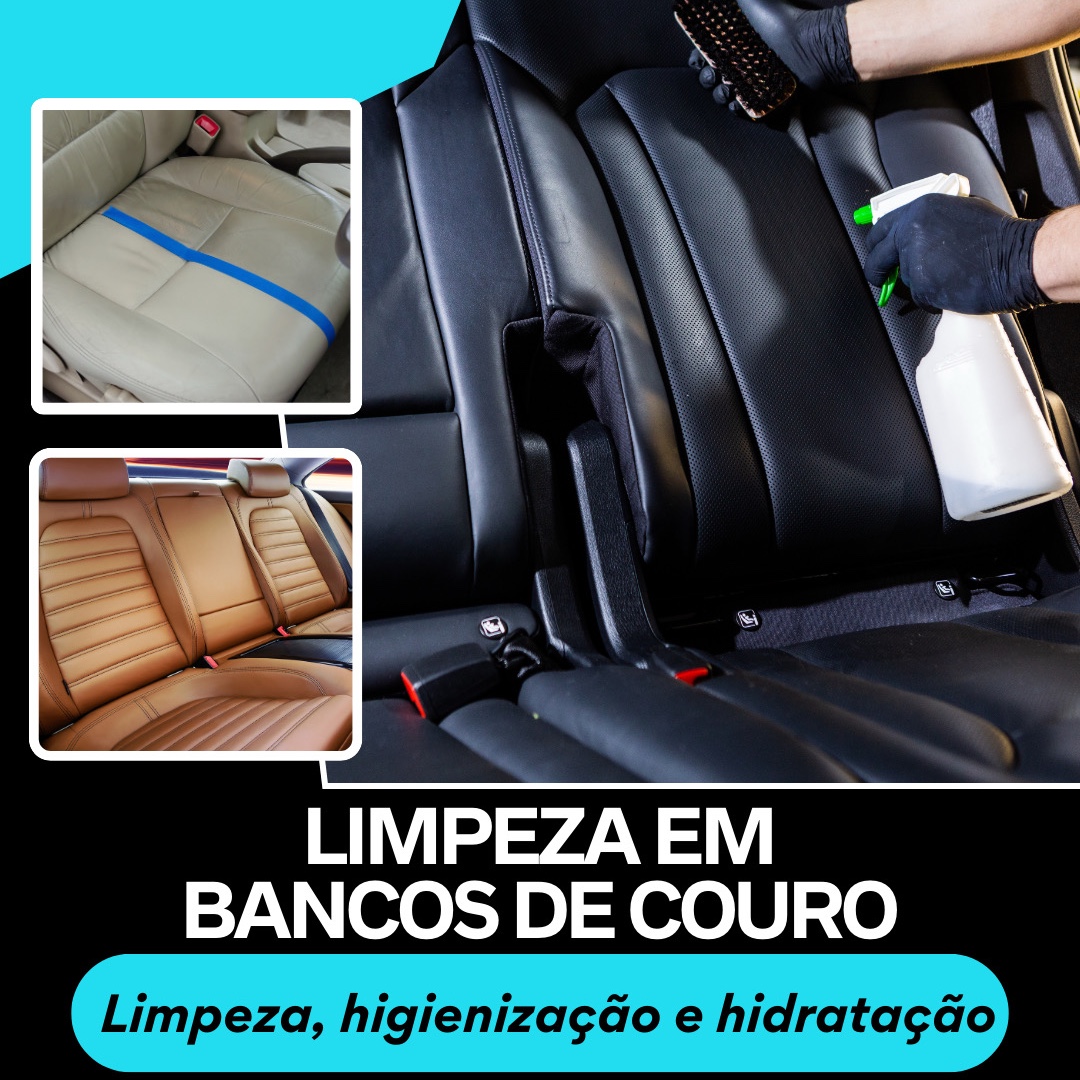 Higienização Bancos de couro