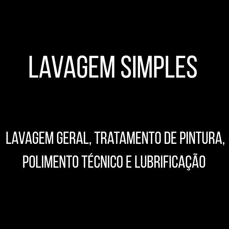 Lavagem simples (Moto)