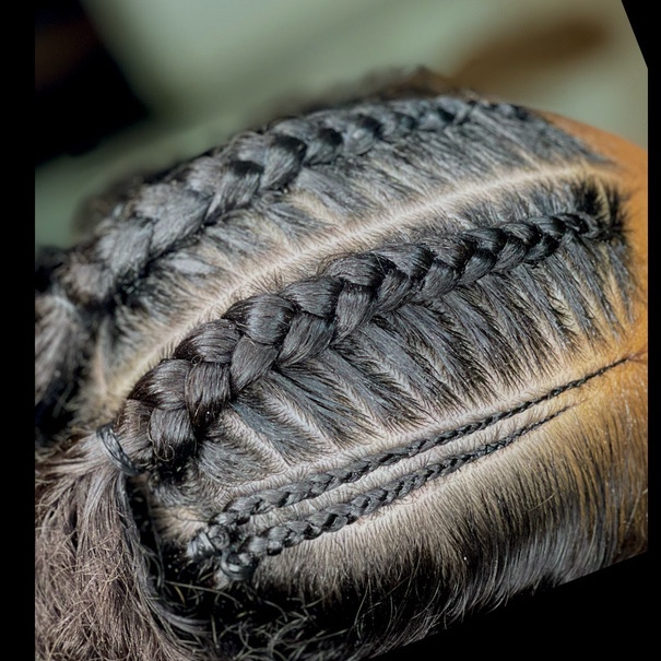 Trança nagô topo da cabeça