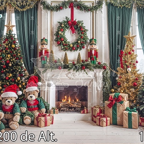Um Encanto de Natal  (pré-vendas valor promocional) Pacote inclui: Fundo fotográfico Natal / link para download de 10 fotos digitais / duração de 40 minutos a 1 Hr de ensaio