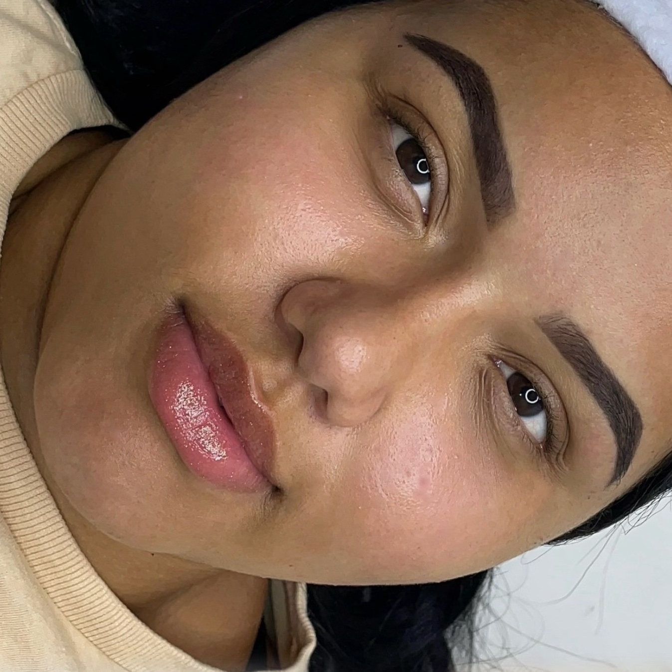 Apenas a aplicação da henna