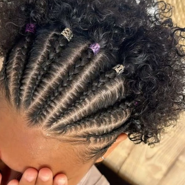 trança na frente toda