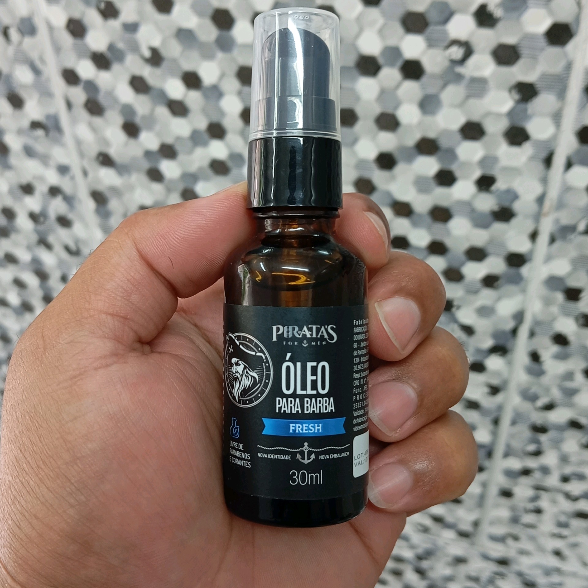 Óleo para Barba Fresh 30ml PIRATAS FOR MEN