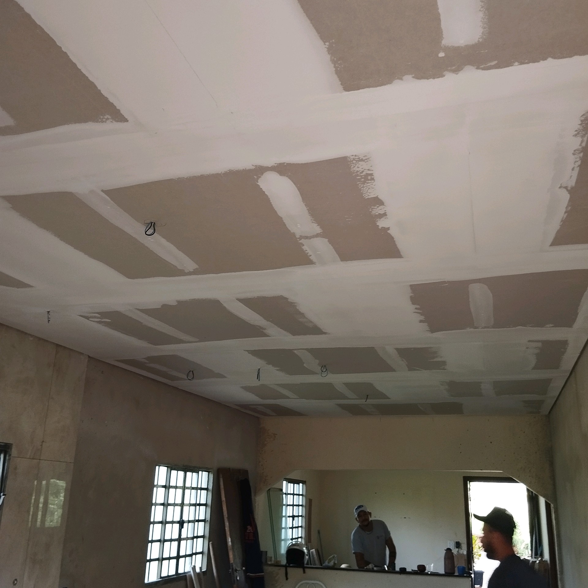 teto estruturado de Drywall